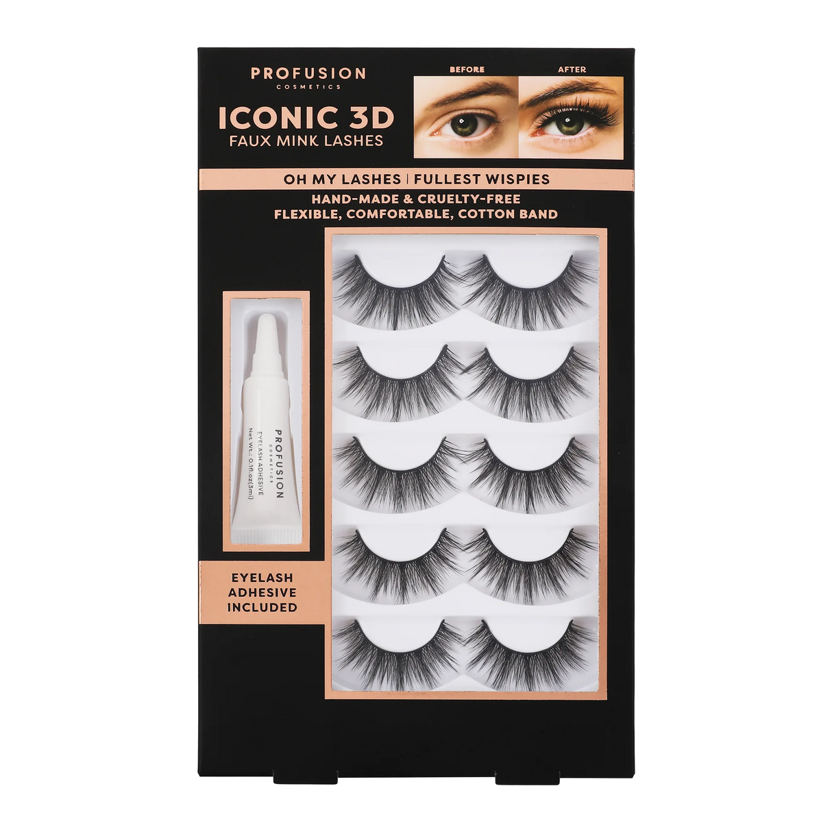 Iconic 3D Faux Mink Lashes from Profusion Cosmetics
