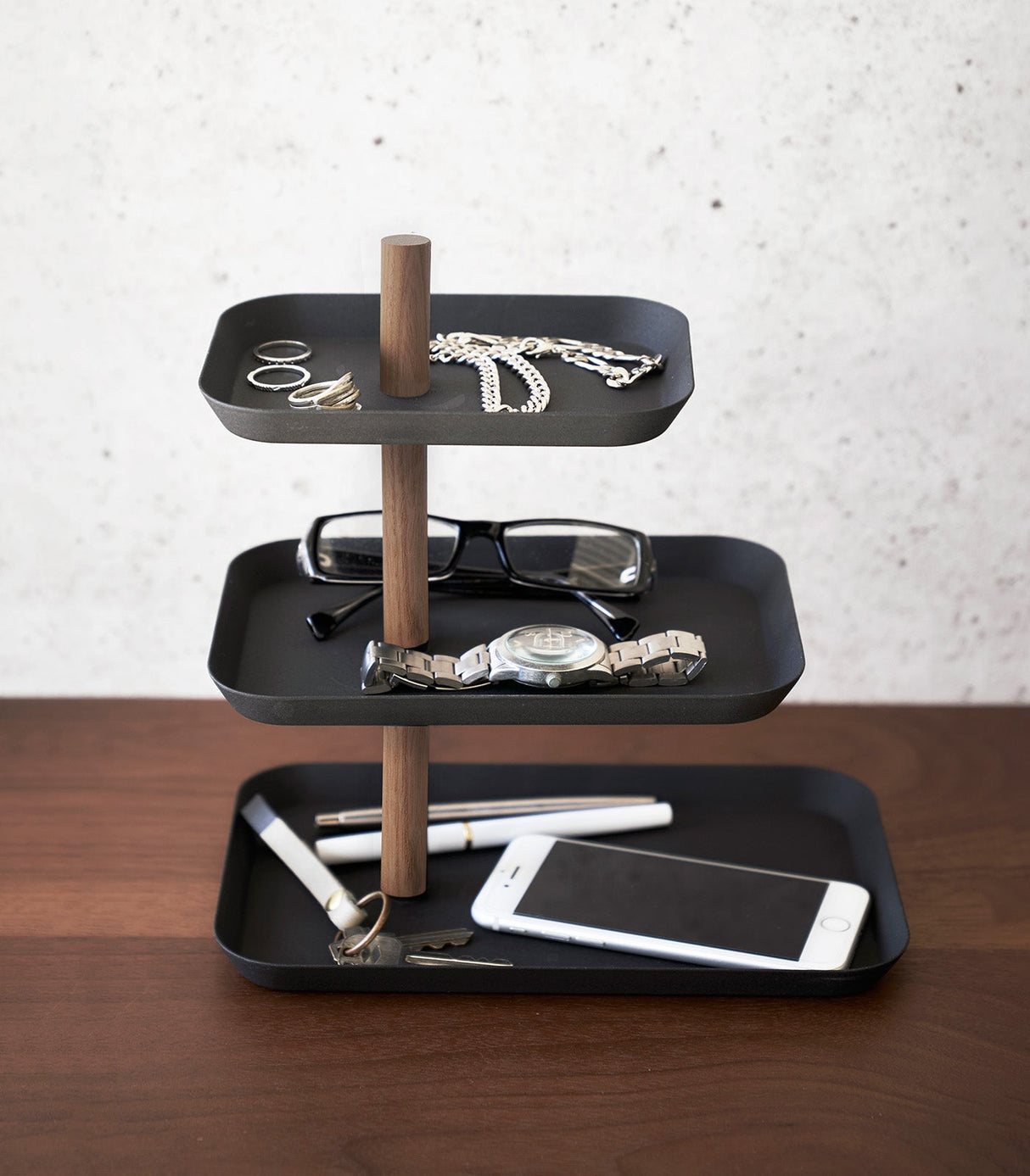 Three-Tier Accessory Tray - Steel from Yamazaki Home