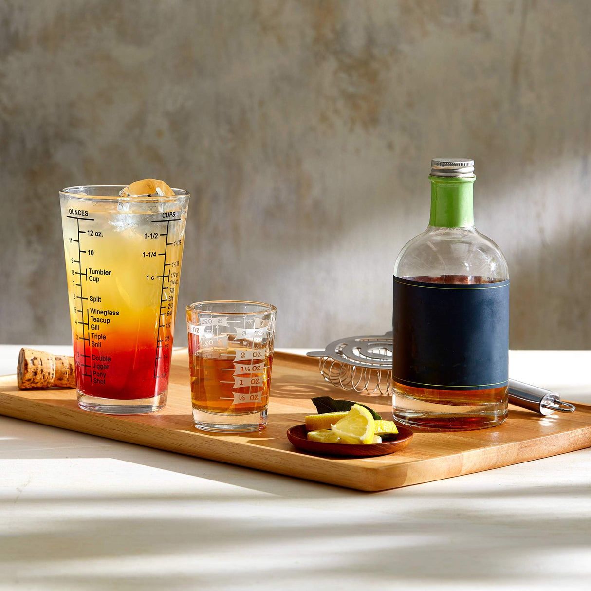 Libbey Mixologist Essentials 2-Piece Measuring Glass Set from Libbey