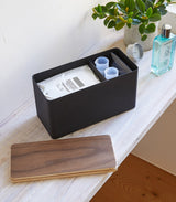 Countertop Organizer - Steel + Wood from Yamazaki Home