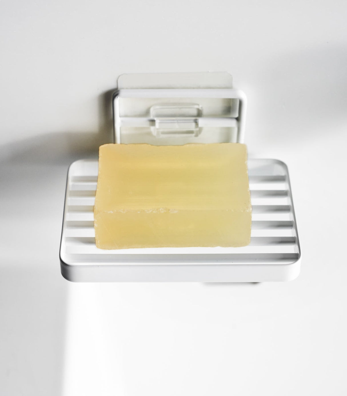 Traceless Adhesive Soap Tray - Steel from Yamazaki Home