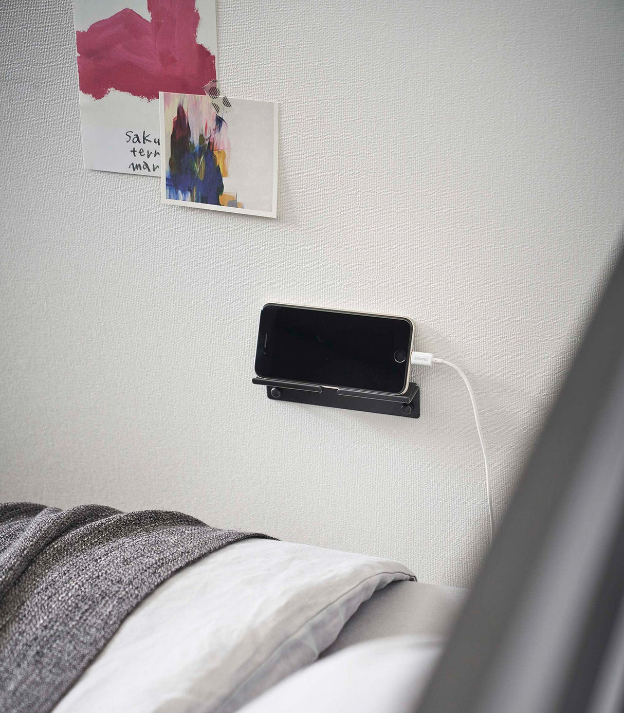 Wall-Mounted Phone Holder - Steel from Yamazaki Home