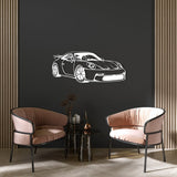 Metal Porsche 911 GT3 Wall Art from VITAHOME DESIGN LLC