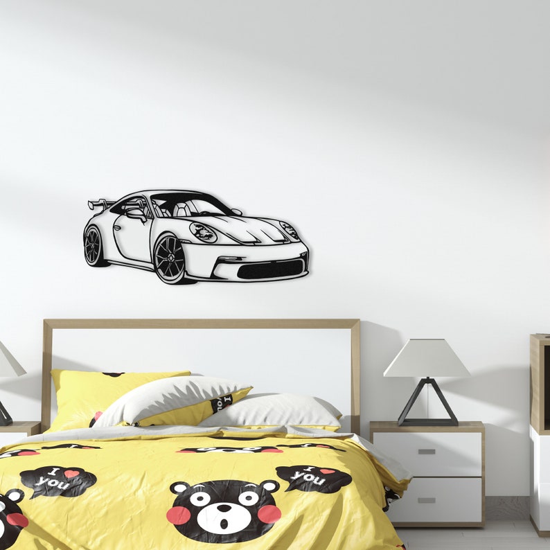Metal Porsche 911 GT3 Wall Art from VITAHOME DESIGN LLC