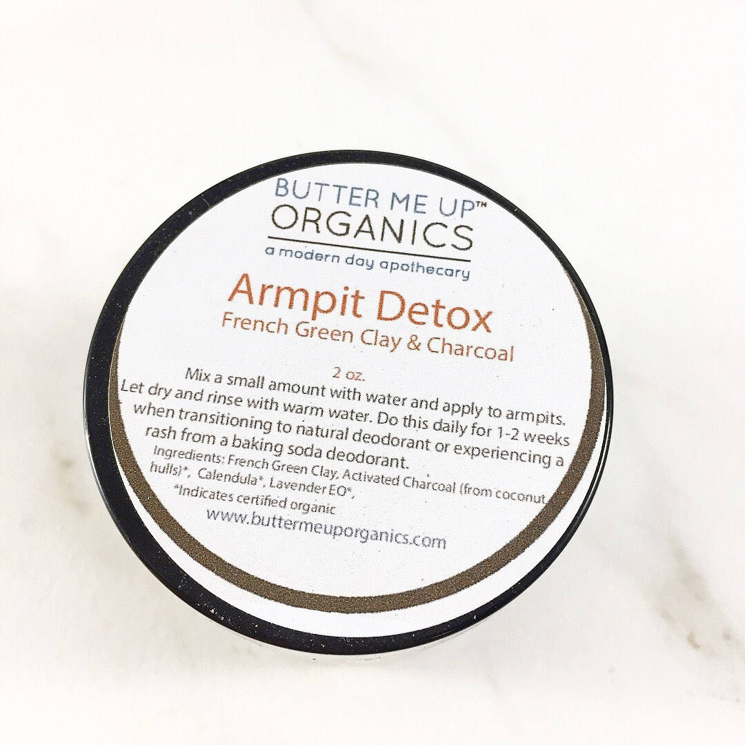 Arm Pit Detox / Armpit Detox / Arm Pitt Detox / Natural Deodorant Transition from Butter Me Up Organics