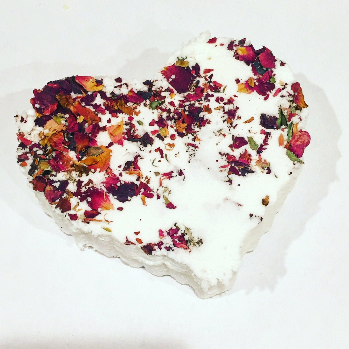 Rose heart bath bomb / organic bath bomb / essential oil bath bomb / natural bath bomb  from Butter Me Up Organics