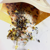 Calming Bath Salts / Detox / Relaxation / Lavender & Chamomile / Essential Oils / Organic Herbs / Herbal Bath Salts for Relaxation Stress  from Butter Me Up Organics