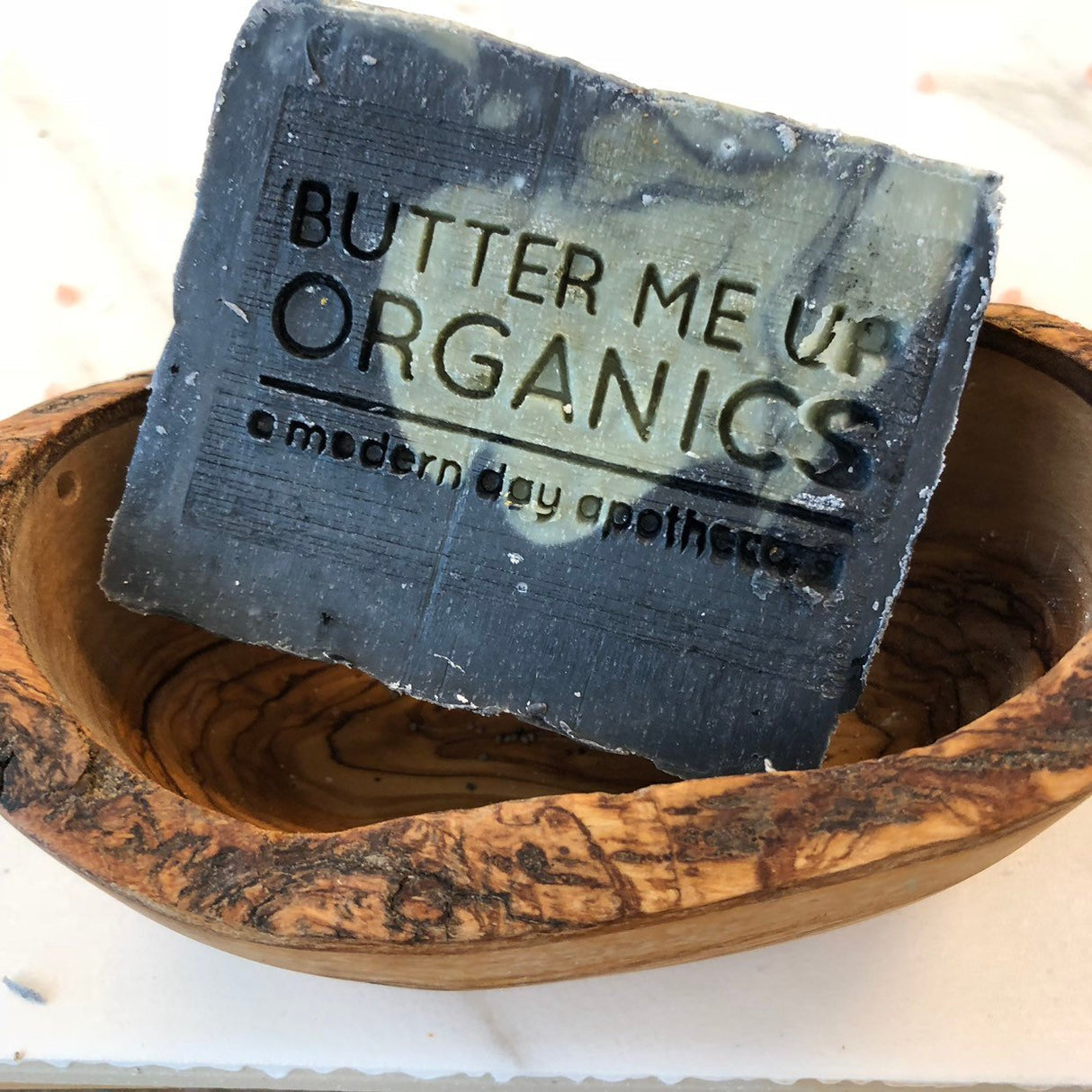 Organic Lemongrass Mint with Activated Charcoal and French Green Clay / VEGAN SOAP / PALM FREE from Butter Me Up Organics