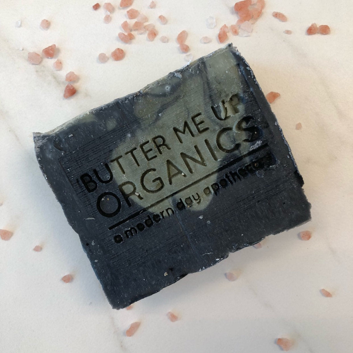 Organic Lemongrass Mint with Activated Charcoal and French Green Clay / VEGAN SOAP / PALM FREE from Butter Me Up Organics