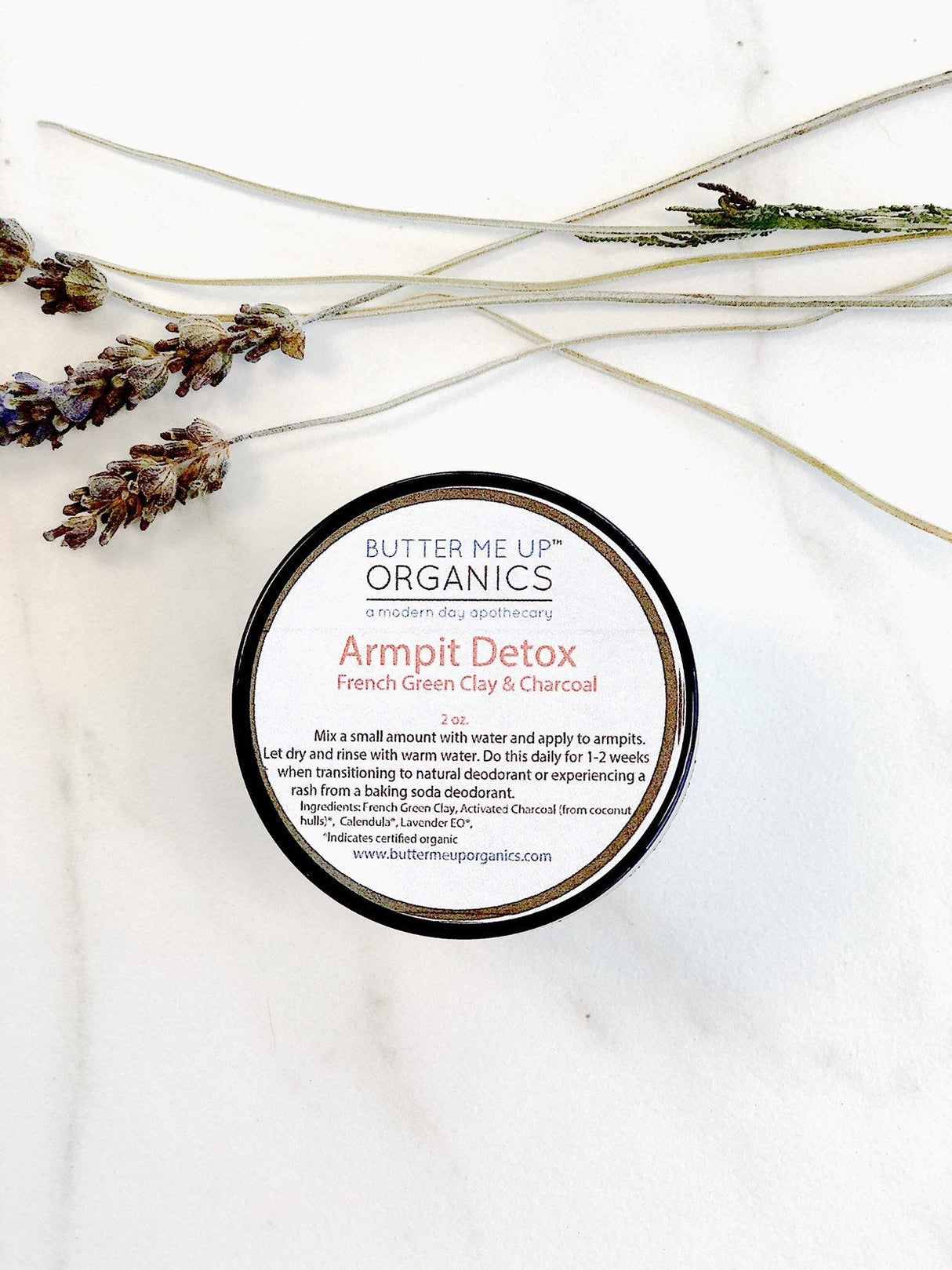 Arm Pit Detox / Armpit Detox / Arm Pitt Detox / Natural Deodorant Transition from Butter Me Up Organics