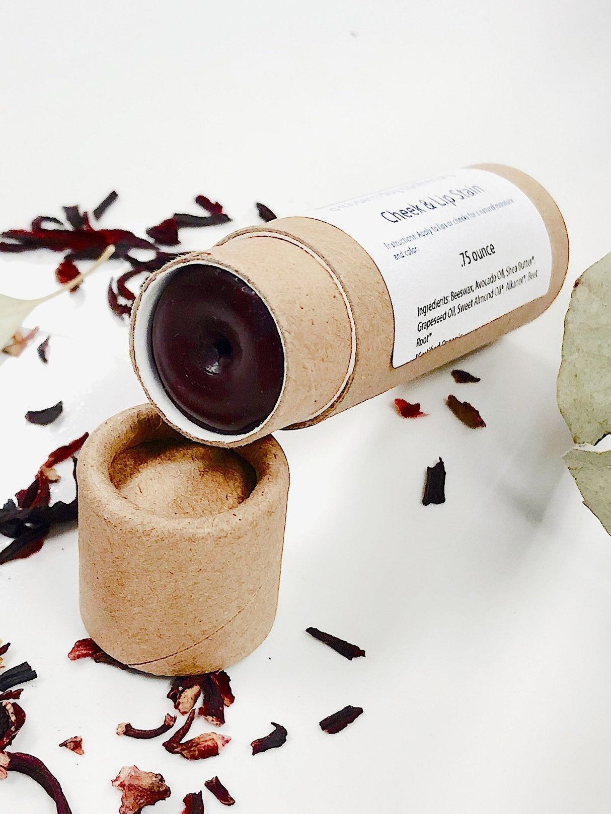 Organic Natural Cheek And Lip Stain / Lip Color / Organic Tinted Lip Balm / Lip Gloss from Butter Me Up Organics