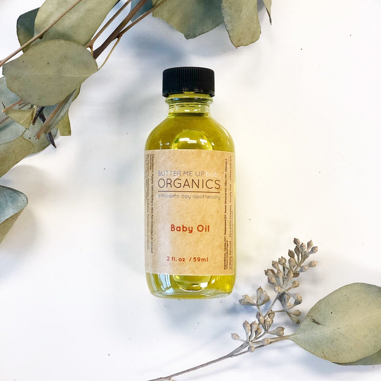 Organic Gentle Baby Oil from Butter Me Up Organics
