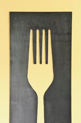 Fork Knife Spoon Wall Art Panel Set from Jubilee Trading Company