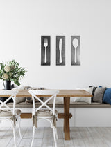 Fork Knife Spoon Wall Art Panel Set from Jubilee Trading Company
