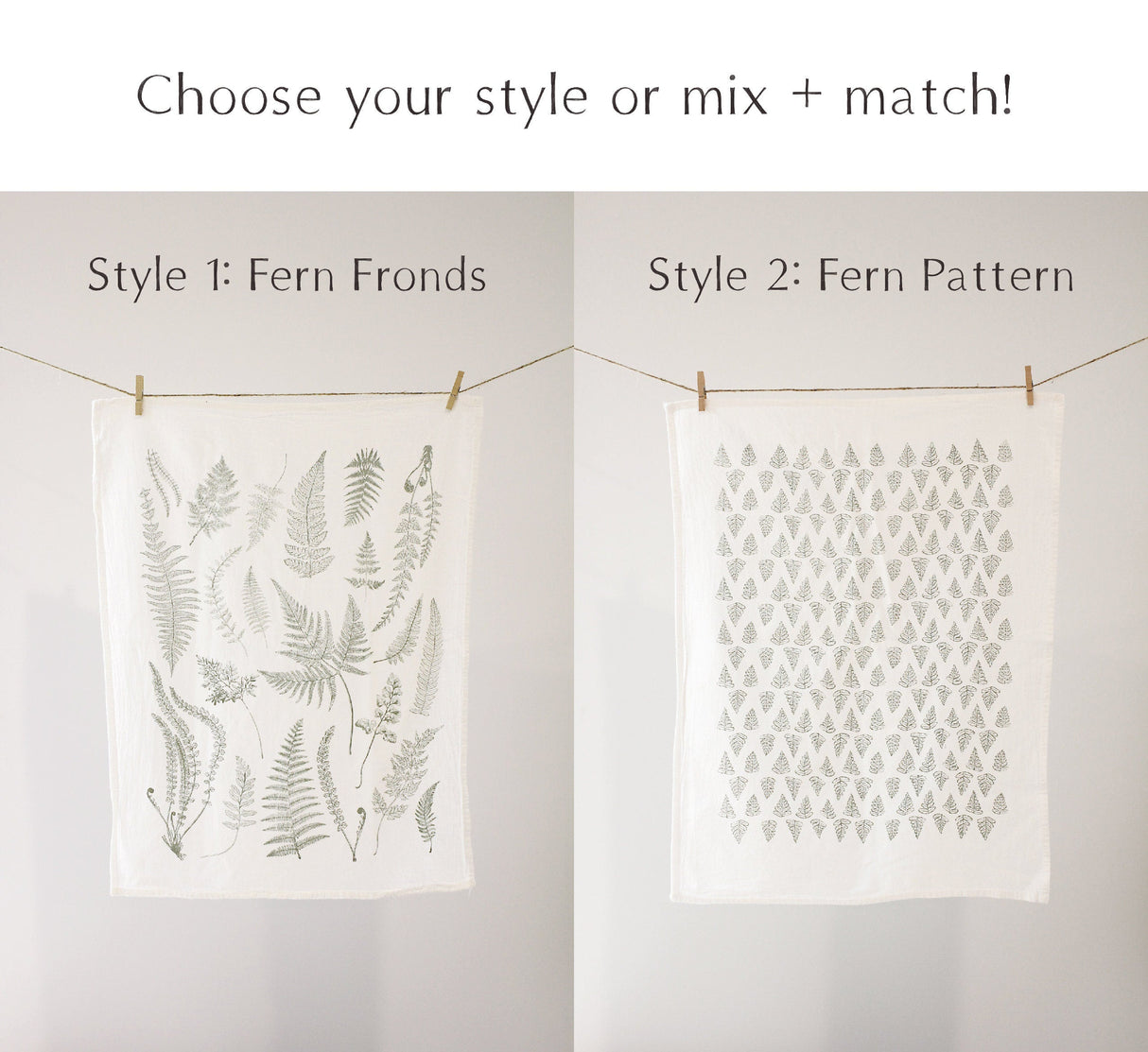 Fern Fronds Tea Towel from Jubilee Trading Company