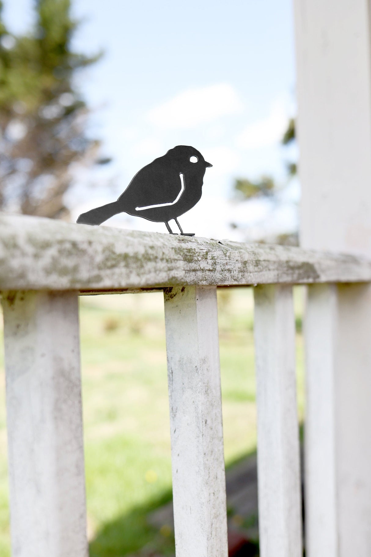 Metal Bird Statue - Chickadee from Jubilee Trading Company