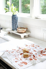 Mushroom Pattern Tea Towel From Jubilee Trading Company