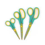 Special Gift Box Soft Grip Sunflowers Scissors Set - 3 Sizes - Handmade Fabric Case - All-Purpose Crafts, Office & School - Stainless Steel from Reed Leather