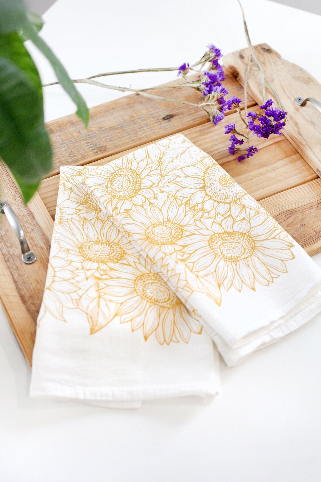 Sunflower Garden Tea Towel from Jubilee Trading Company