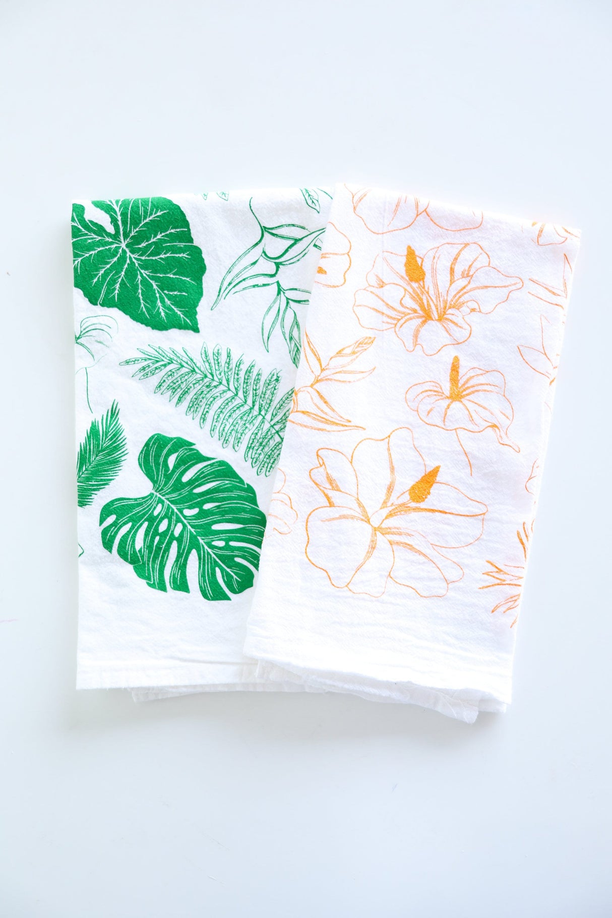 Tropical Leaves Tea Towel from Jubilee Trading Company