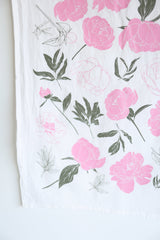 Peony Tea Towel from Jubilee Trading Company