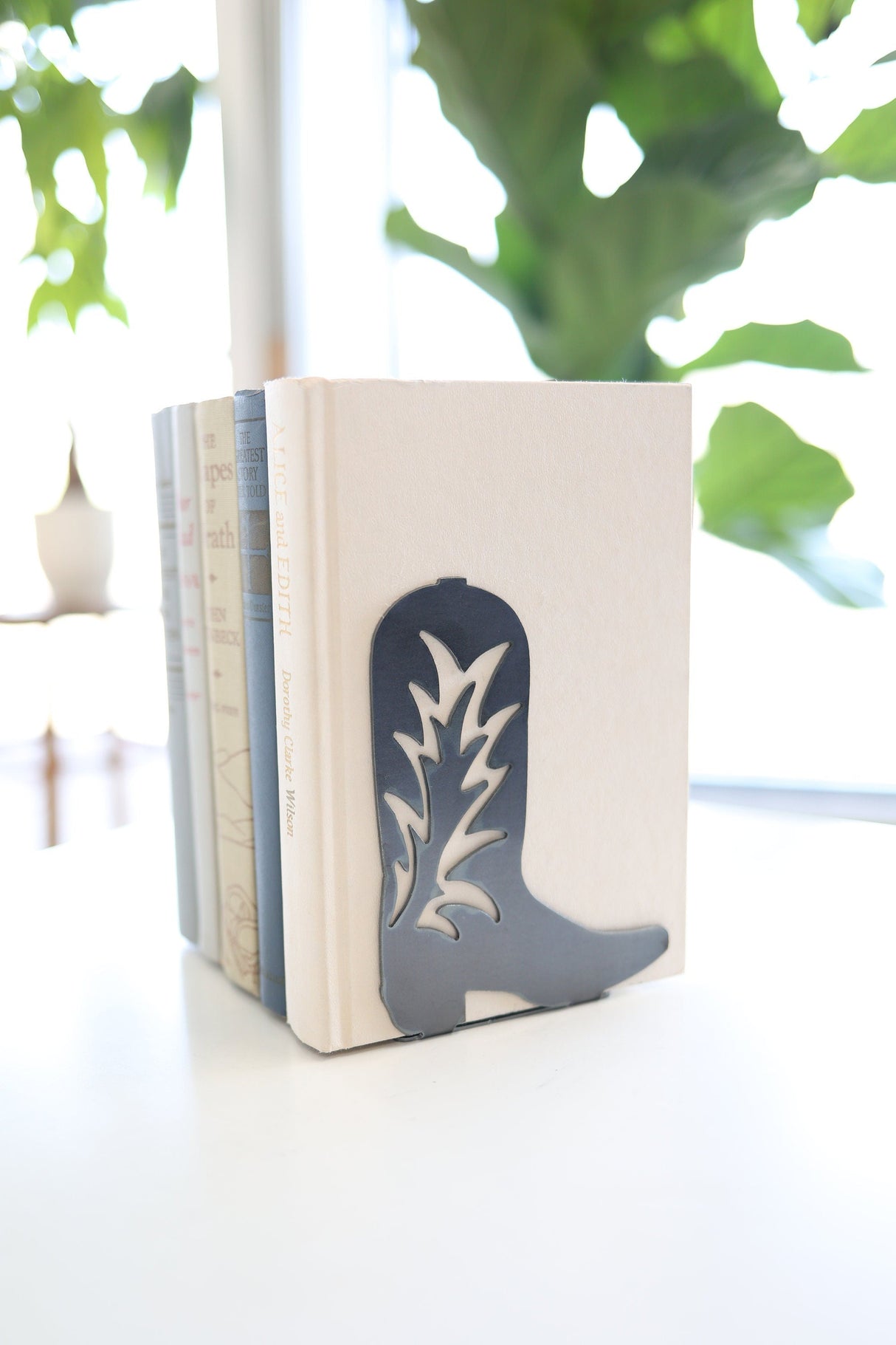Cowgirl / Cowboy Boot Bookend from Jubilee Trading Company