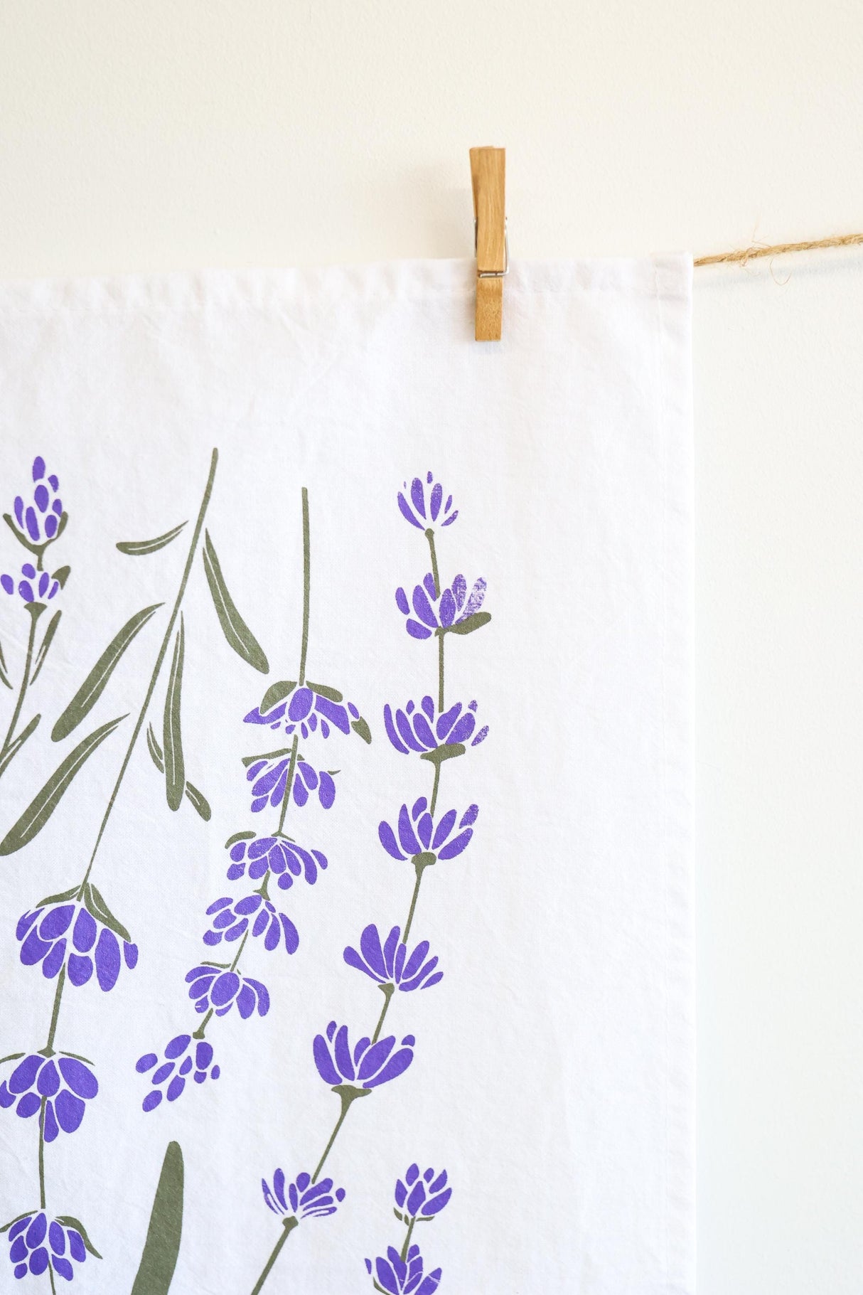 Lavender Tea Towel from Jubilee Trading Company