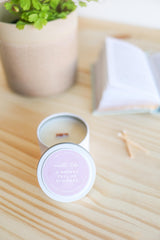 A Basket Full of Flowers Candle from Jubilee Trading Company