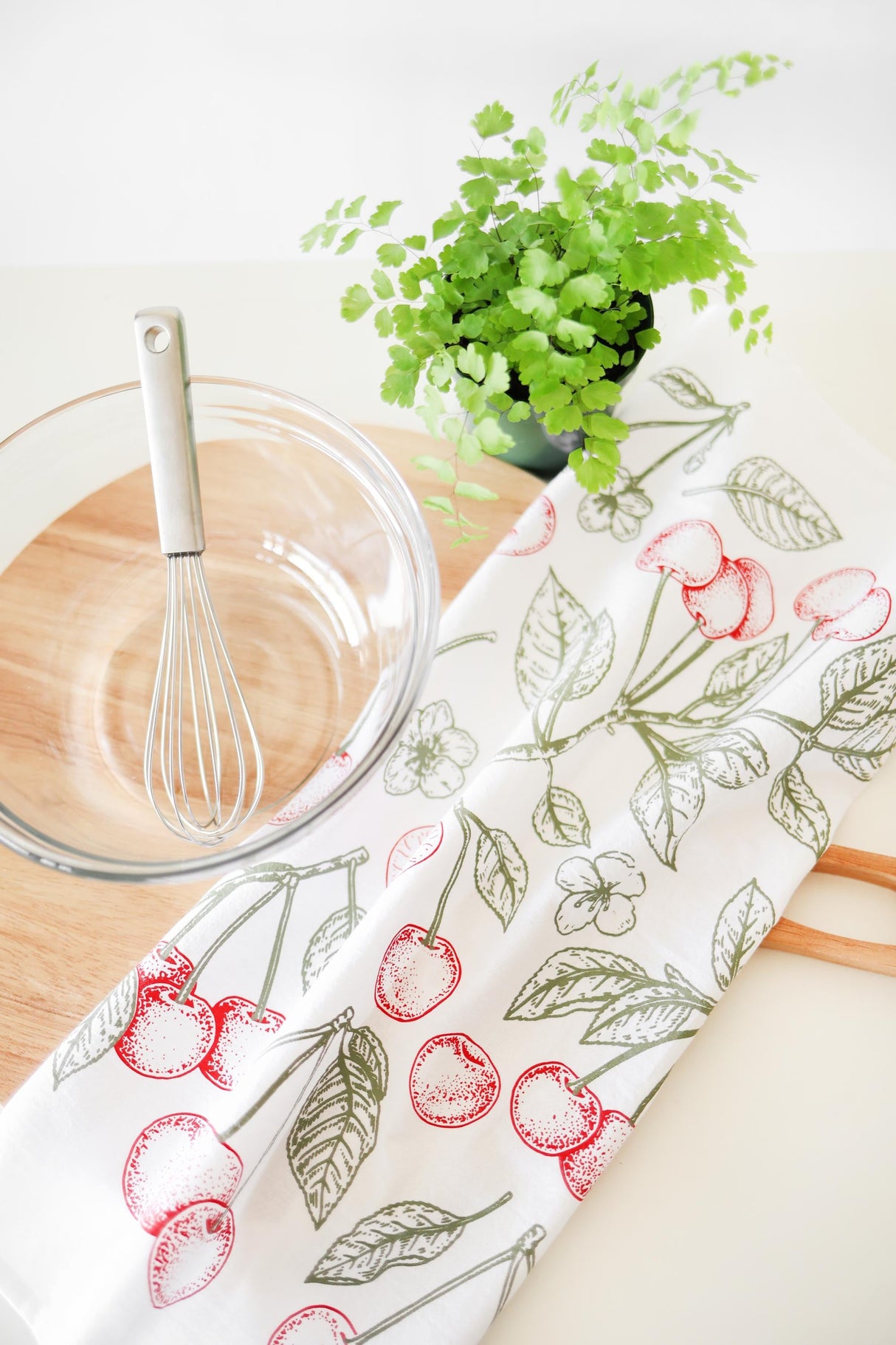 Cherry Tea Towel from Jubilee Trading Company