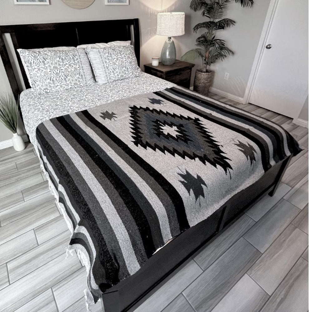 Midnight Mexican Diamond Yoga Blanket from West Path