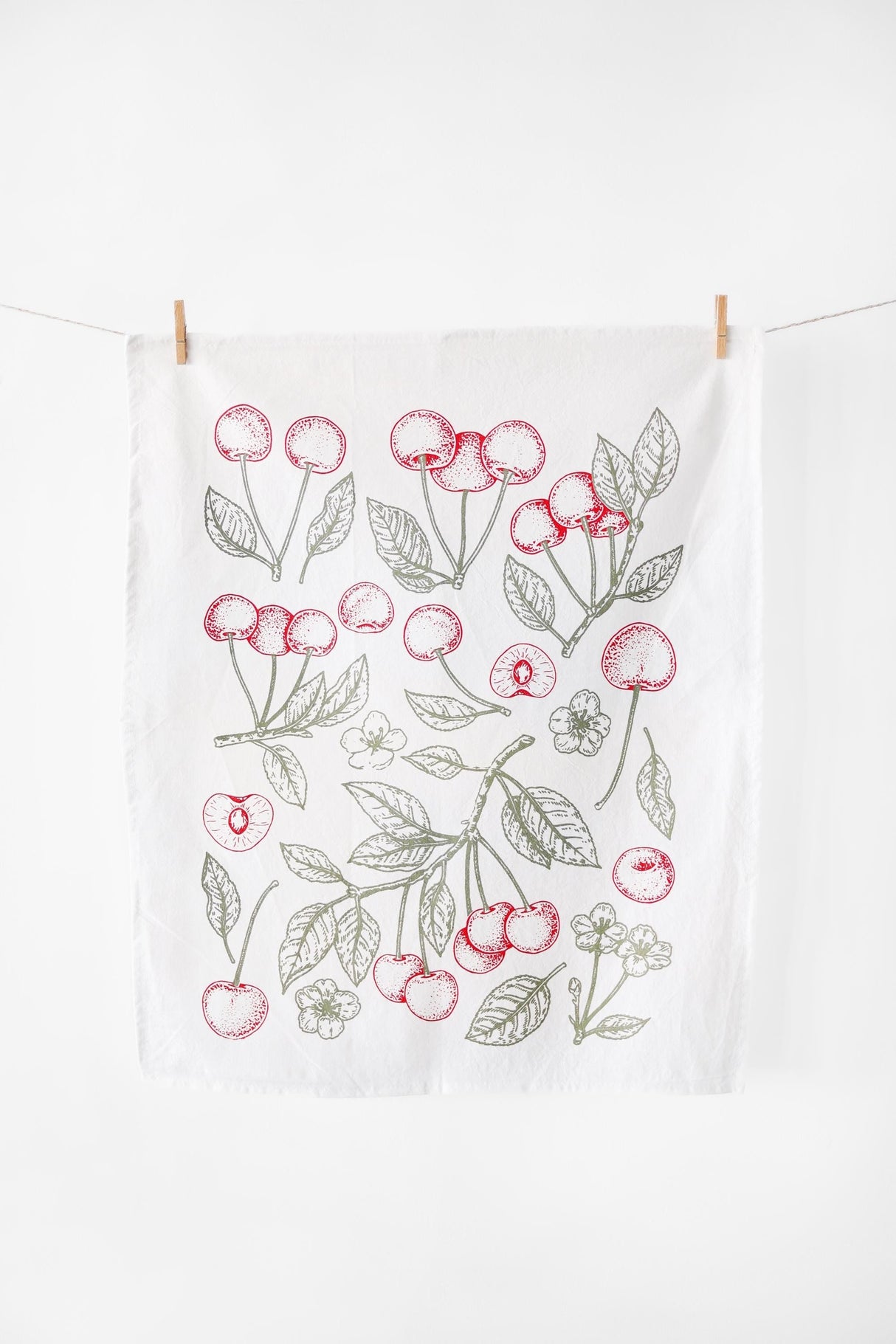 Cherry Tea Towel from Jubilee Trading Company