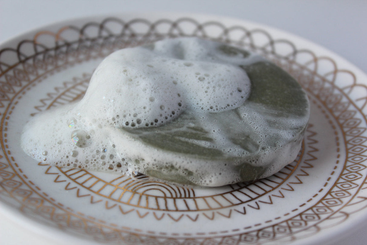 Face Wash Facial Cleansing Bar with French Green Sea Clay  from Butter Me Up Organics