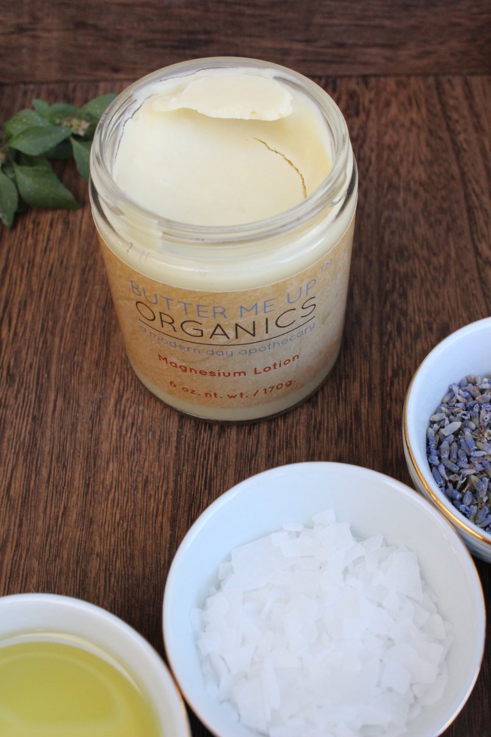 Organic Magnesium Lotion / Magnesium / Magnesium Cream / Magnesium Butter / Magnesium Body Butter / Magnesium Chloride / Magnesium Rub Balm From Butter Me Up Organics
