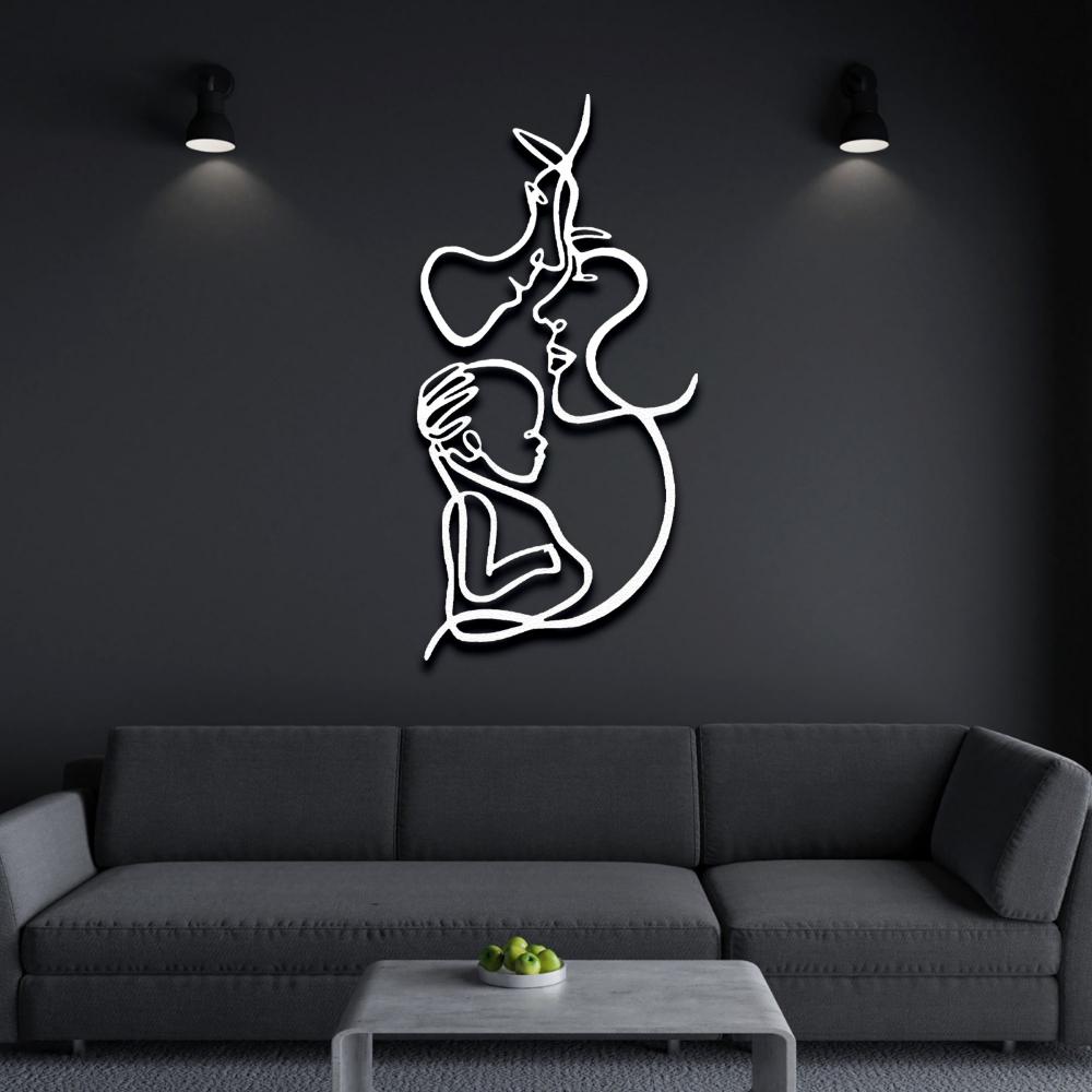 Metal Family With Baby Wall Art from VITAHOME DESIGN LLC