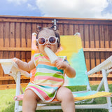 Rainbow Stripes Bapron from BapronBaby