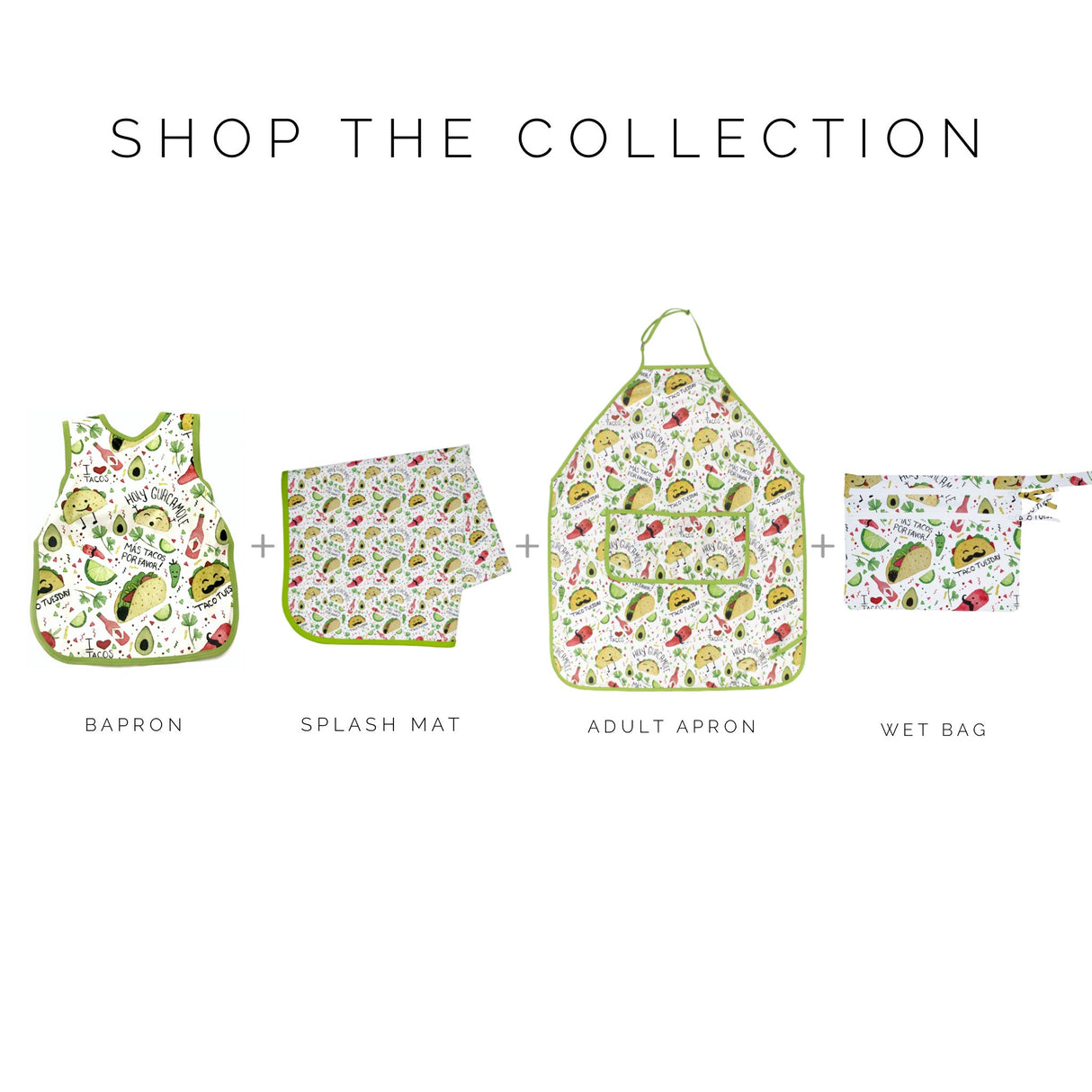 Taco Party - Waterproof Wet Bag (For mealtime, on-the-go, and more!) from BapronBaby