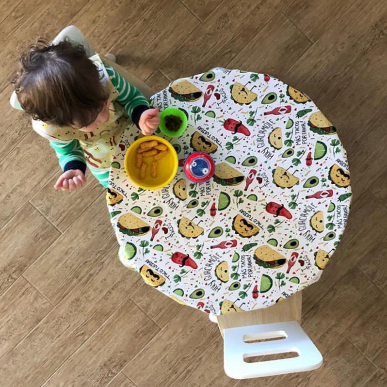 Taco Party Splash Mat - A Waterproof Catch-All for Highchair Spills and More! from BapronBaby