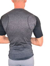 Designer Raglan Crew-Neck Tee (Charcoal w/Black Sleeve) from 4-rth