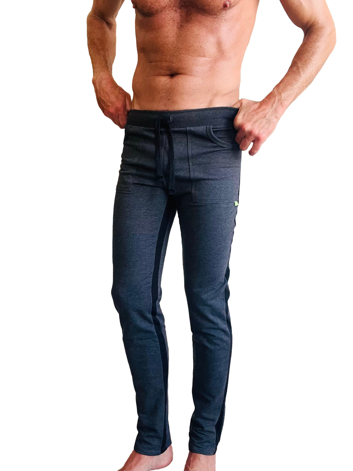 Eco-Track & Yoga Sweat Pant (Charcoal w/Black) from 4-rth
