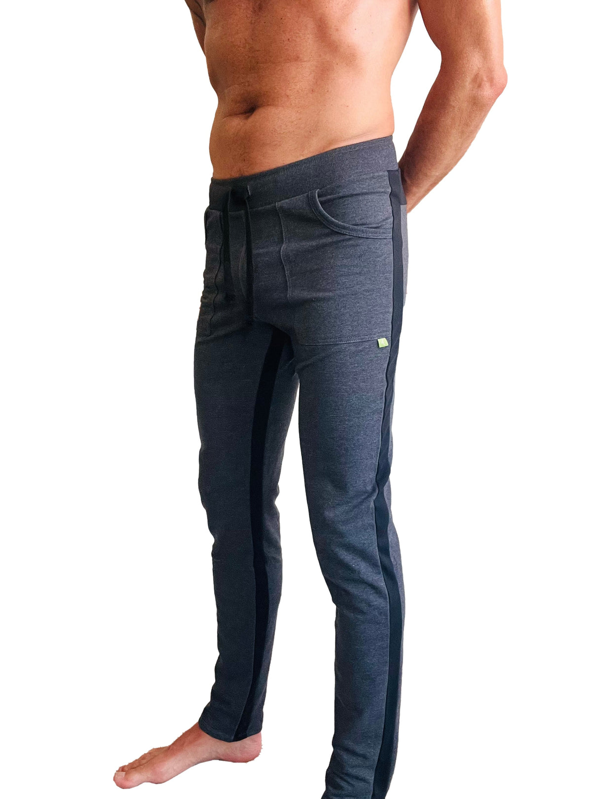 Eco-Track & Yoga Sweat Pant (Charcoal w/Black) from 4-rth