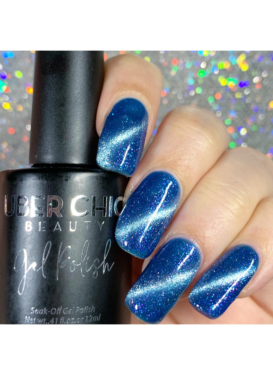 Calm Before The Storm - Cats Eye Iridescent Gel Polish from UberChic Beauty