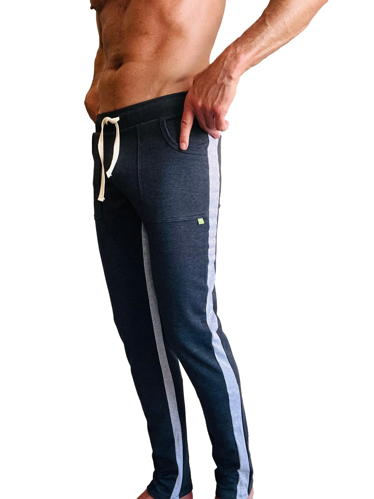 Eco-Track & Yoga Sweat Pant (Charcoal w/Grey) from 4-rth