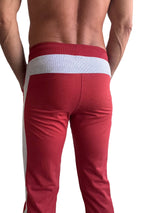 Eco-Track & Yoga Sweat Pant (Cinnabar Red w/Grey) from 4-rth
