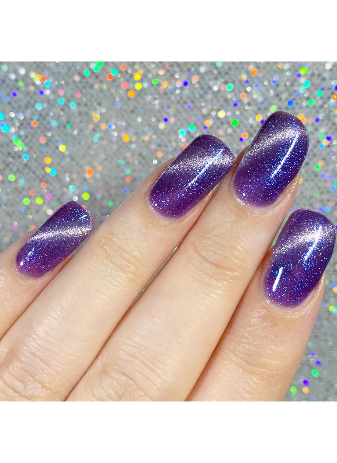 Galactic Night - Cats Eye Iridescent Gel Polish from UberChic Beauty