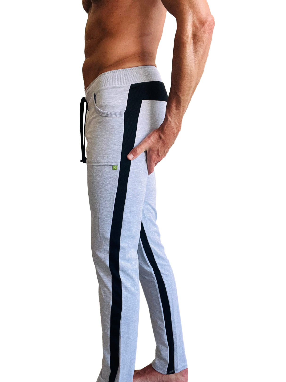 Eco-Track & Yoga Sweat Pant (Heather Grey w/Black) from 4-rth