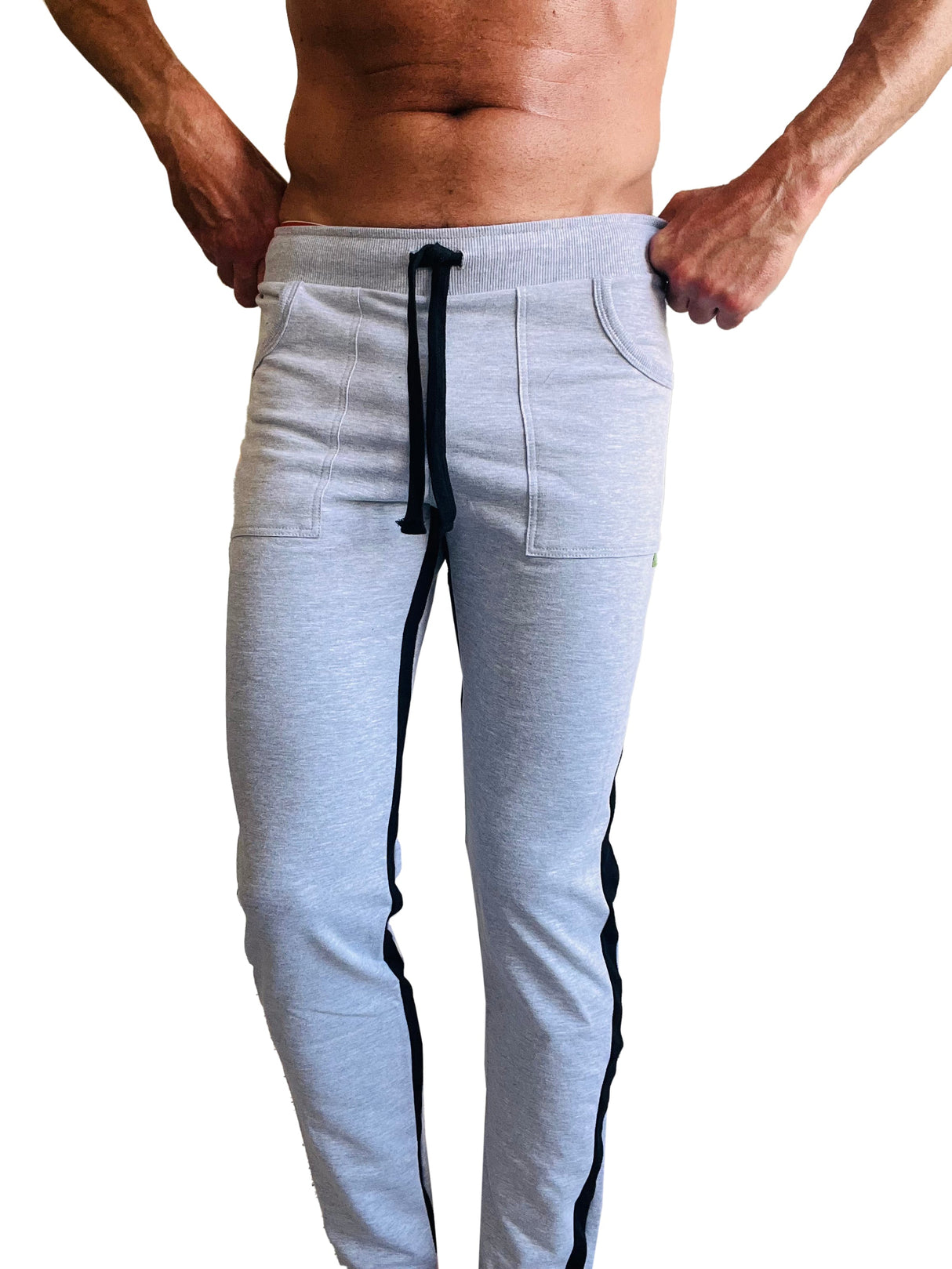 Eco-Track & Yoga Sweat Pant (Heather Grey w/Black) from 4-rth