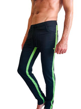 Eco-Track & Yoga Sweat Pant (Black w/Bamboo Green) from 4-rth