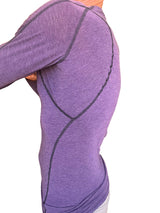 Designer Raglan Crew-Neck Tee - Long Sleeve (Eggplant Purple) from 4-rth