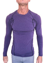 Designer Raglan Crew-Neck Tee - Long Sleeve (Eggplant Purple) from 4-rth