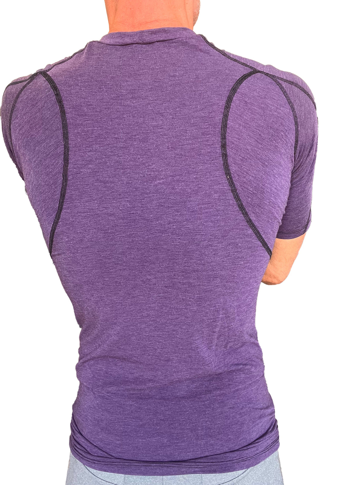 Designer Raglan Crew-Neck Tee (Eggplant Purple) from 4-rth